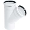 HTEA Abzweig DN 32/32 88,5 Grad weiß