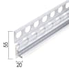 Protektor Metallanschlussprofil für Außenputz 20 mm