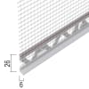 Protektor Sockelprofil für WDV-Systeme 6 mm, 100 mm