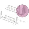 Ammon/Alumat Anschlagprofil für Holzzarge H3 1010 mm mit Dichtung