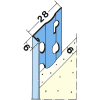 Protektor Putzabschlussprofil Nr. 1216 Stahl vz für Innenputz 6 mm, 250 cm