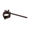 Protektor Rohrschelle mit Schlagstift verzinkt/beschichtet DN 75 BC dunkelbraun