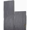 Palisade 3-7x50 cm Graphit Höhe 250 cm, Oberfläche spaltrau, Stirnseiten gesägt, Längsseiten gespalten, Schiefer, Schwarz-anthrazit