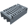 Aufsatz Klasse C 250 520 x 305 mm SW 16 mm Pultform Guss/Gussrost