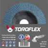 Toroflex Fächerschleifscheibe 2er-Set 125 Basic 40+80