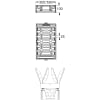 BUDATOP® Aufsatz Klasse D 400 Pultform Guss/Guss 550 x 300 mm SW 25 mm