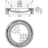 Schachtabdeckung D 400 LW 610 Beton-Guss/Guss ohne Ventilation/mit Einlage