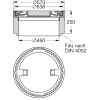 Schachtabdeckung LW 450 Beton-Guss/Beton-Guss ohne Ventilation/ohne Einlage