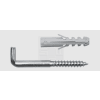SWG Schraubhaken mit Dübel 3,2x40, Nylon/Stahl