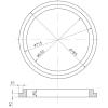 Kunststoff Auflage-/Adapterring f. Easylock EWF Abdeckung