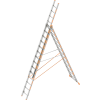 Layher Allzweckleiter Topic 1040, 3 x 14 Sprossen, Länge 4,15 m