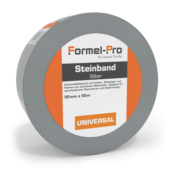 Formel-Pro Steinband, Gewebe-Klebeband silber