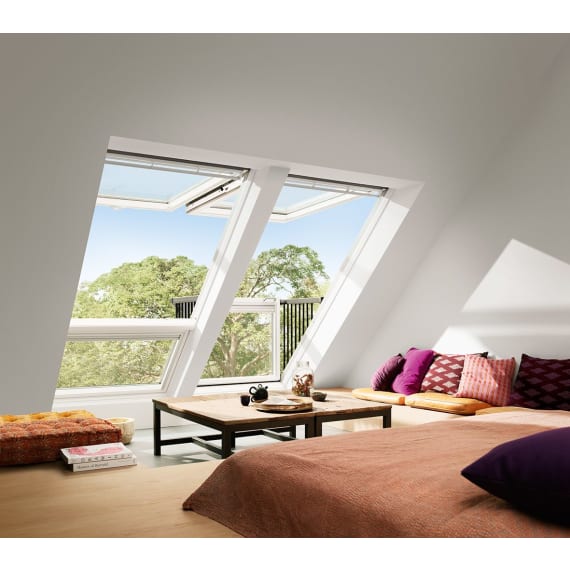 Velux Cabrio Fenster GDL PK19 2066 weiß lackiert Energie