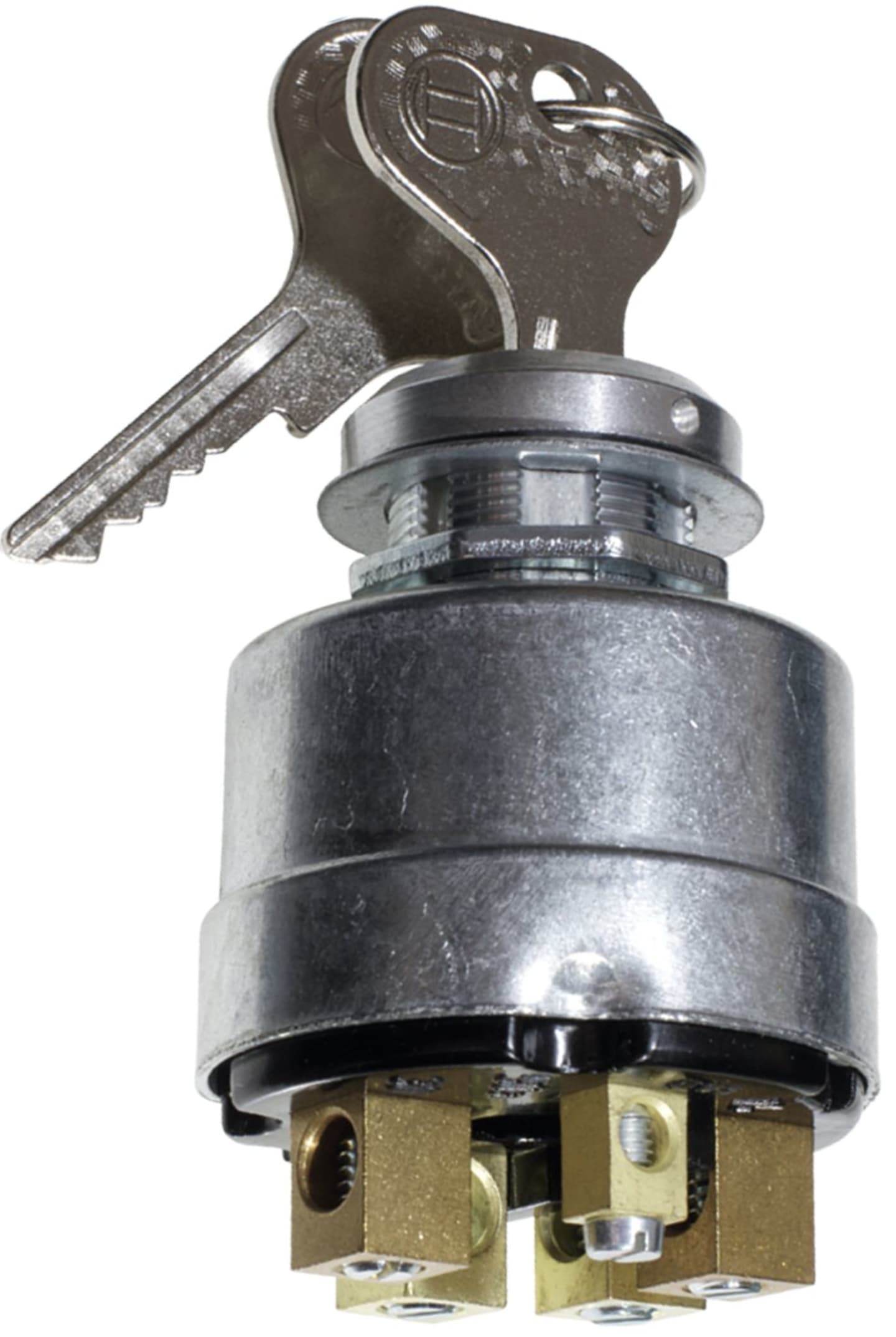 Bosch Zündschloss, 3-stufig, mit Sicherheitsschloss, Schlüssel vernickelt, 5 x Schraubanschluss, 0 342 315 001