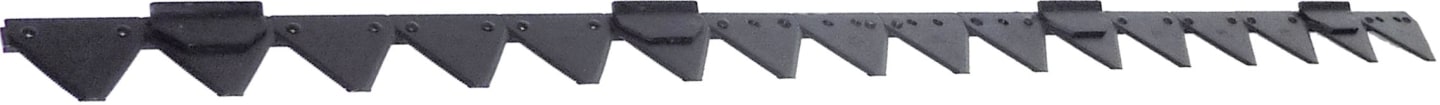 ESM Mähmesser 122 cm, ohne Verstärkung, für Fingerbalken Mittelschnitt Balkenmäher Agria, 257 0510