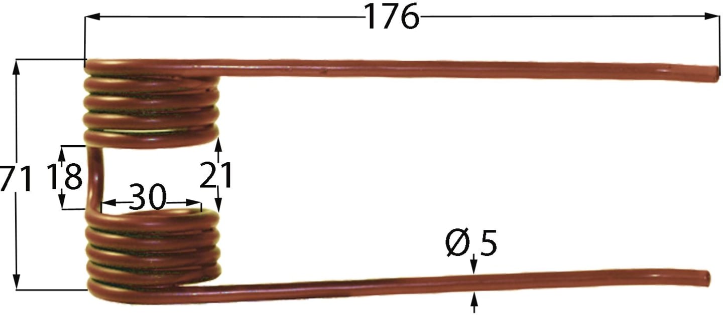 Pick-up Zinken 176 x 71 x 5 mm für Ladewagen Deutz-Fahr EAS 18, 20, 24, 32, Köla