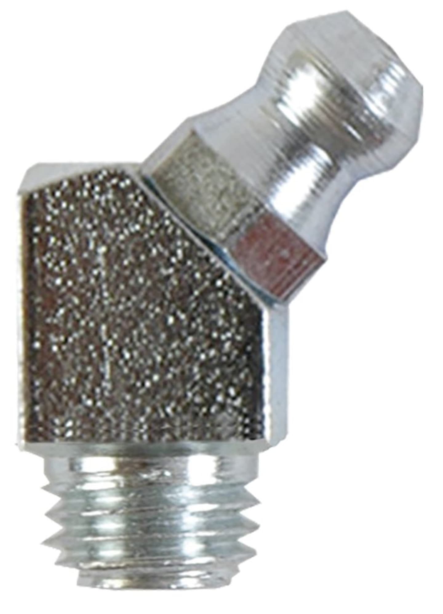 SAMOA® Schmiernippel "H2" M 6 x 1 AG 45 ° abgewinkelt, DIN 71412, Stahl verzinkt, 12212