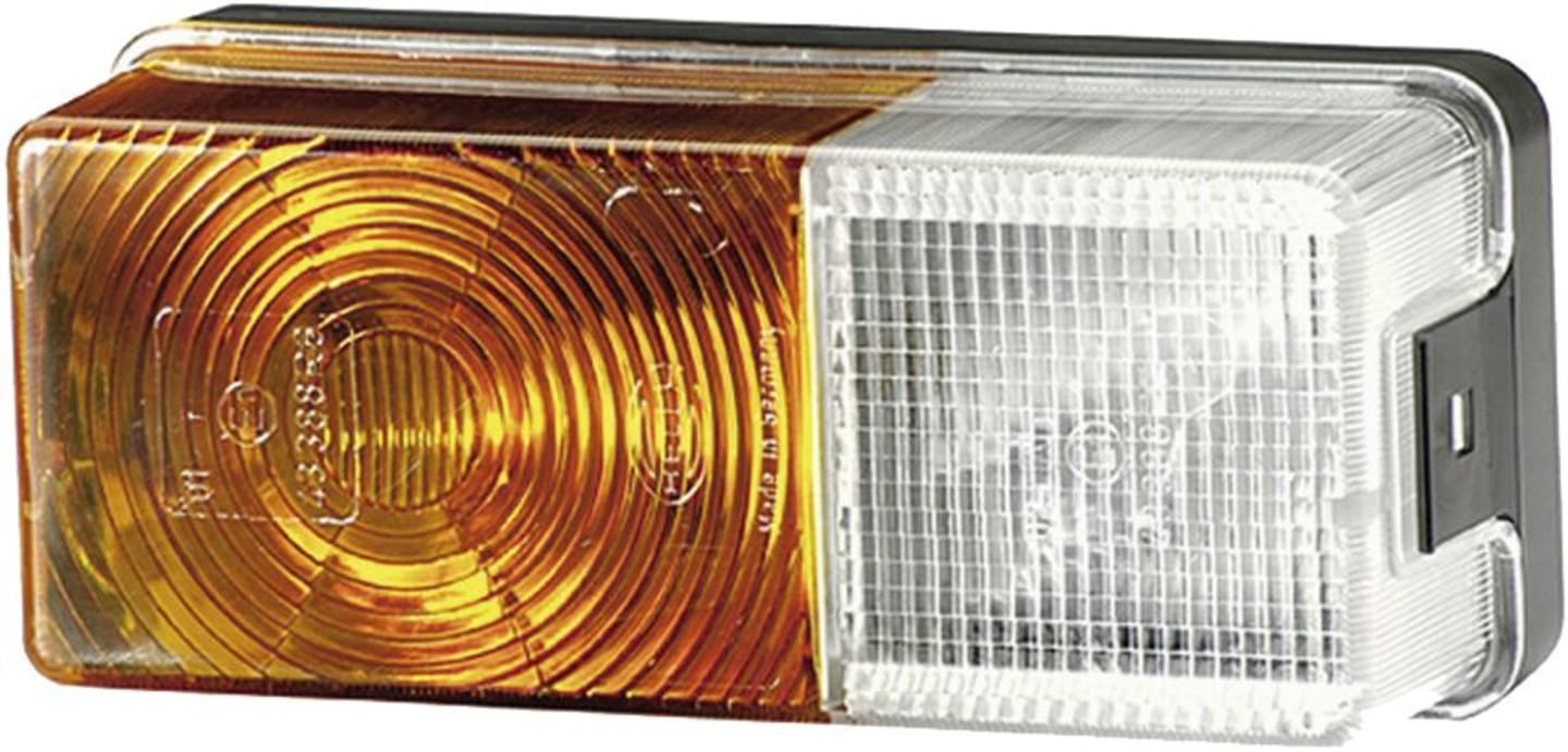 Hella® Blink- und Positionsleuchte quadratisch, vorn links/rechts, 170 x 75 x 62 mm, Befestigung Anbau; 2 St. Schraube M 5, 2BE 002 582-031