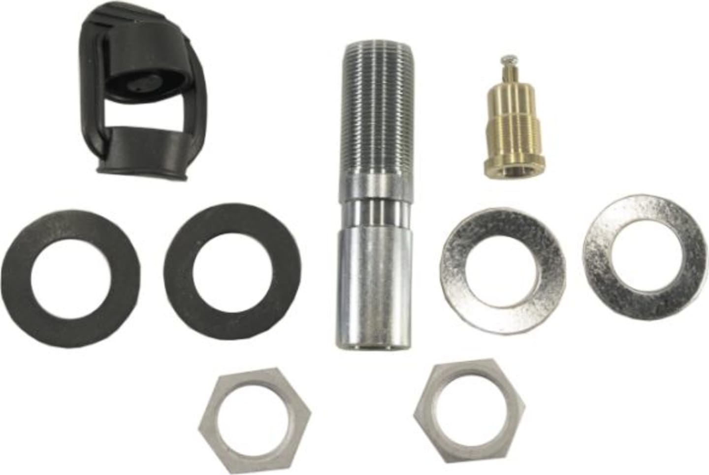 Hella® Aufsteckrohr gerade geschweißt; geschraubt für Rundumleuchten, Ø 24 mm, Länge 100 mm, 8HG 006 294-051