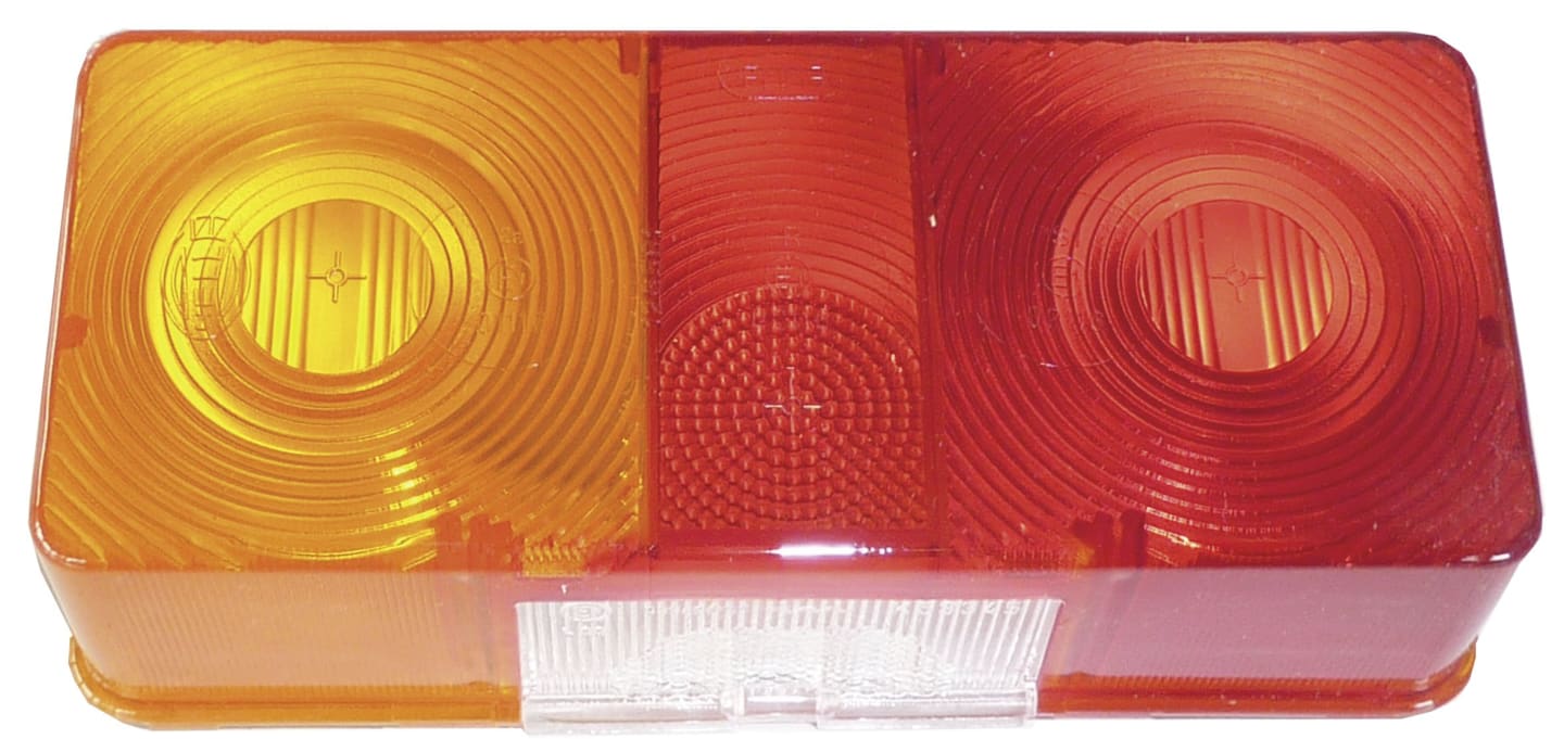 Hella® Lichtscheibe quadratisch, links, 170 x 75 mm, für Schlussleuchte mit Kennzeichenlicht, 9EL 116 844-001