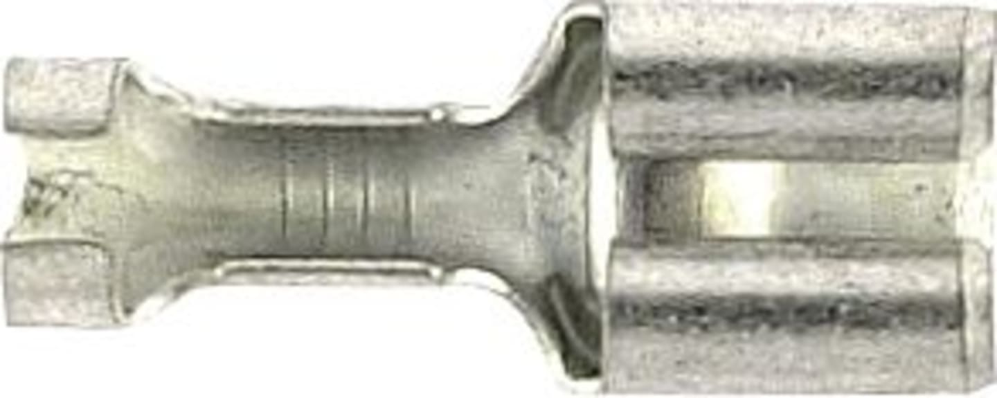 Herth + Buss Flachsteckhülse 6,3 x 0,8 mm Messing verzinnt mit Rastnase