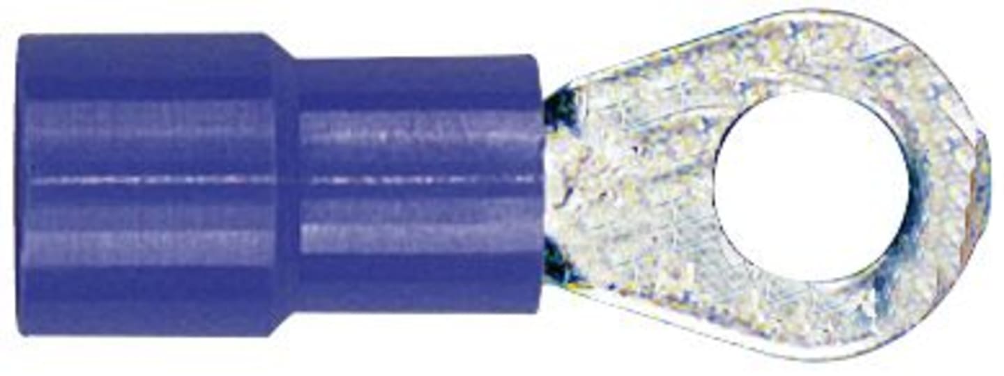 Herth + Buss Ringkabelschuh blau 1,5 – 2,5 mm², Ø 4,3 mm, verzinnt; teilisoliert, 50 252 121