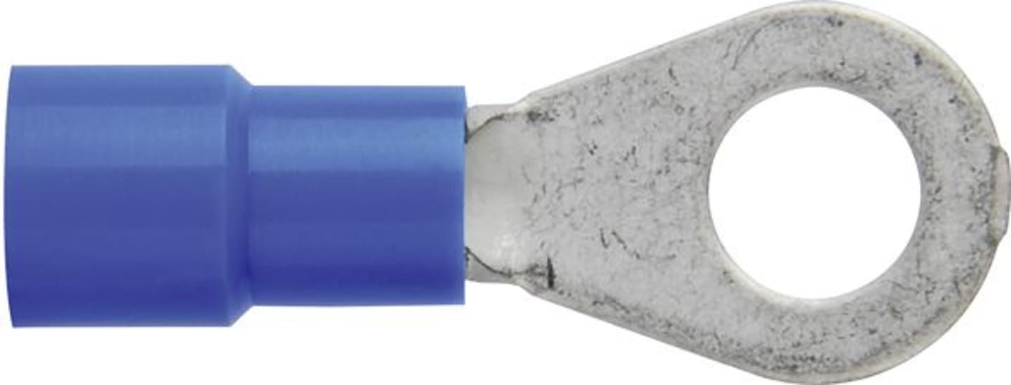 Herth + Buss Ringkabelschuh blau 1,5 – 2,5 mm², Ø 5,3 mm, verzinnt; teilisoliert, 50 252 122