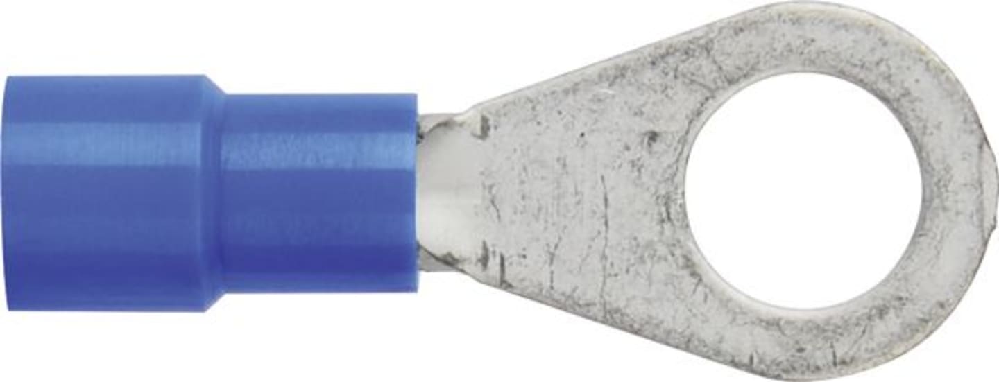 Herth + Buss Ringkabelschuh blau 1,5 – 2,5 mm², Ø 6,5 mm, verzinnt; teilisoliert, 50 252 123