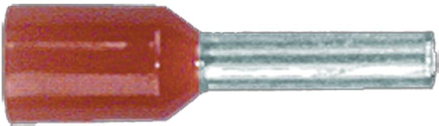 Herth + Buss Kabelendhülse 1,5 mm², rot, teilisoliert, 50 252 173