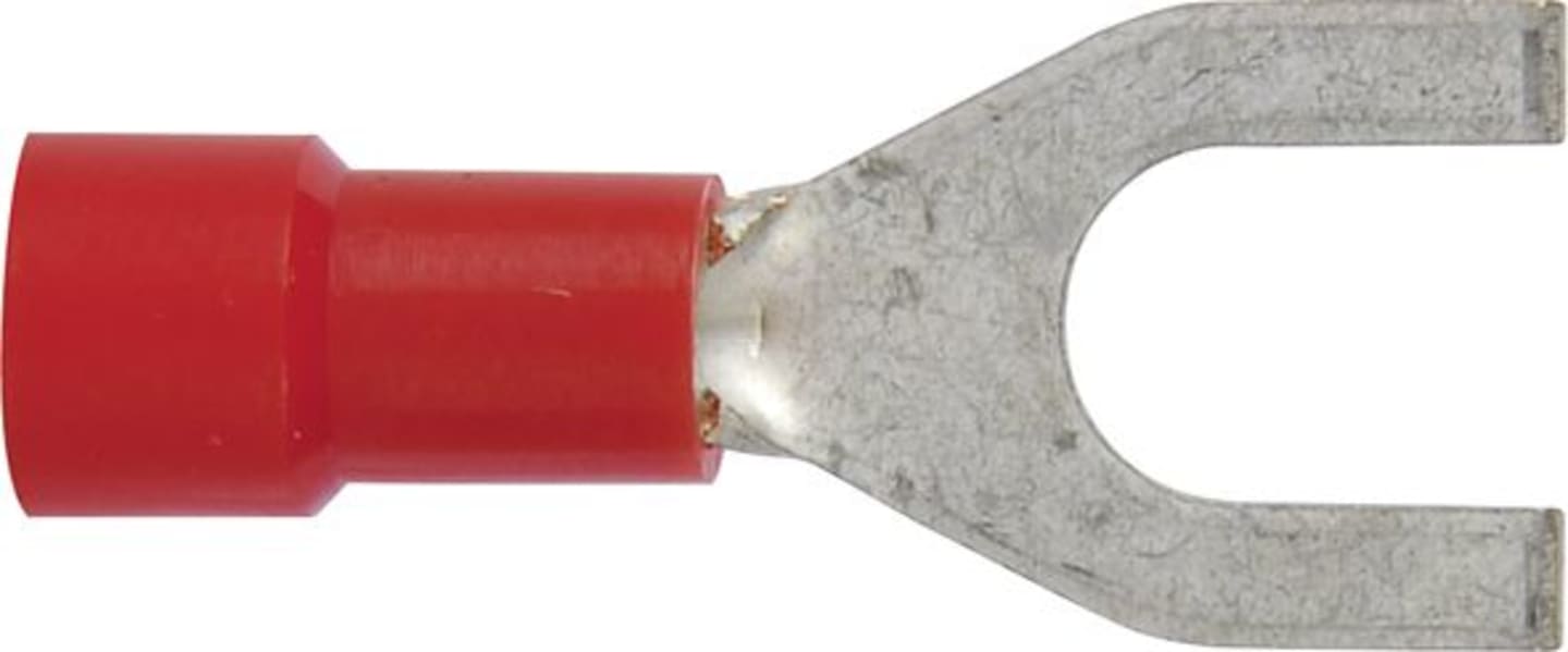 Herth + Buss Gabelkabelschuh Ø 5,3 mm Kabel 0,5 – 1 mm² , teilisoliert, rot, 50 252 213