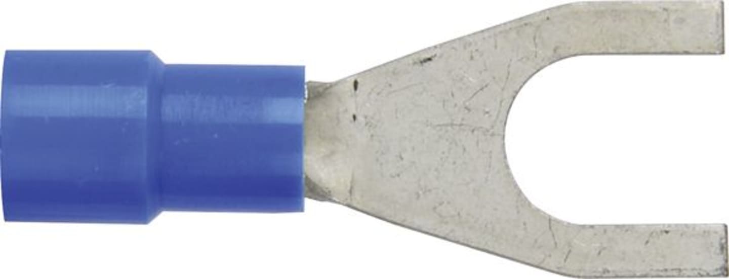 Herth + Buss Gabelkabelschuh Ø 6,5 mm Kabel 1,5 – 2,5 mm² , teilisoliert, blau, 50 252 223
