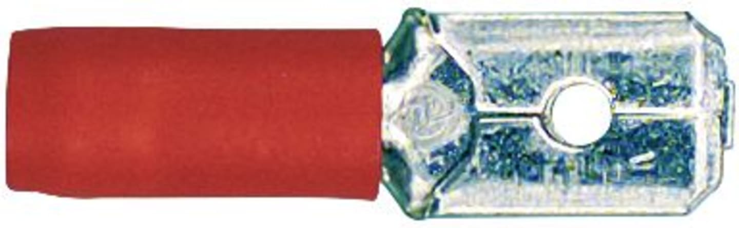 Herth + Buss Flachstecker 6,3 x 0,8 mm Messing; PVC (Polyvinylchlorid) verzinnt; teilisoliert