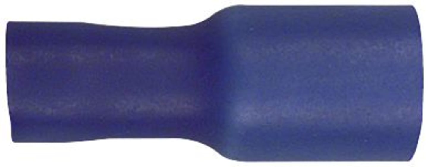 Herth + Buss Rundsteckhülse 5 mm, Kabel 1,5 – 2,5 mm², verzinnt; isoliert, blau, 50 252 531