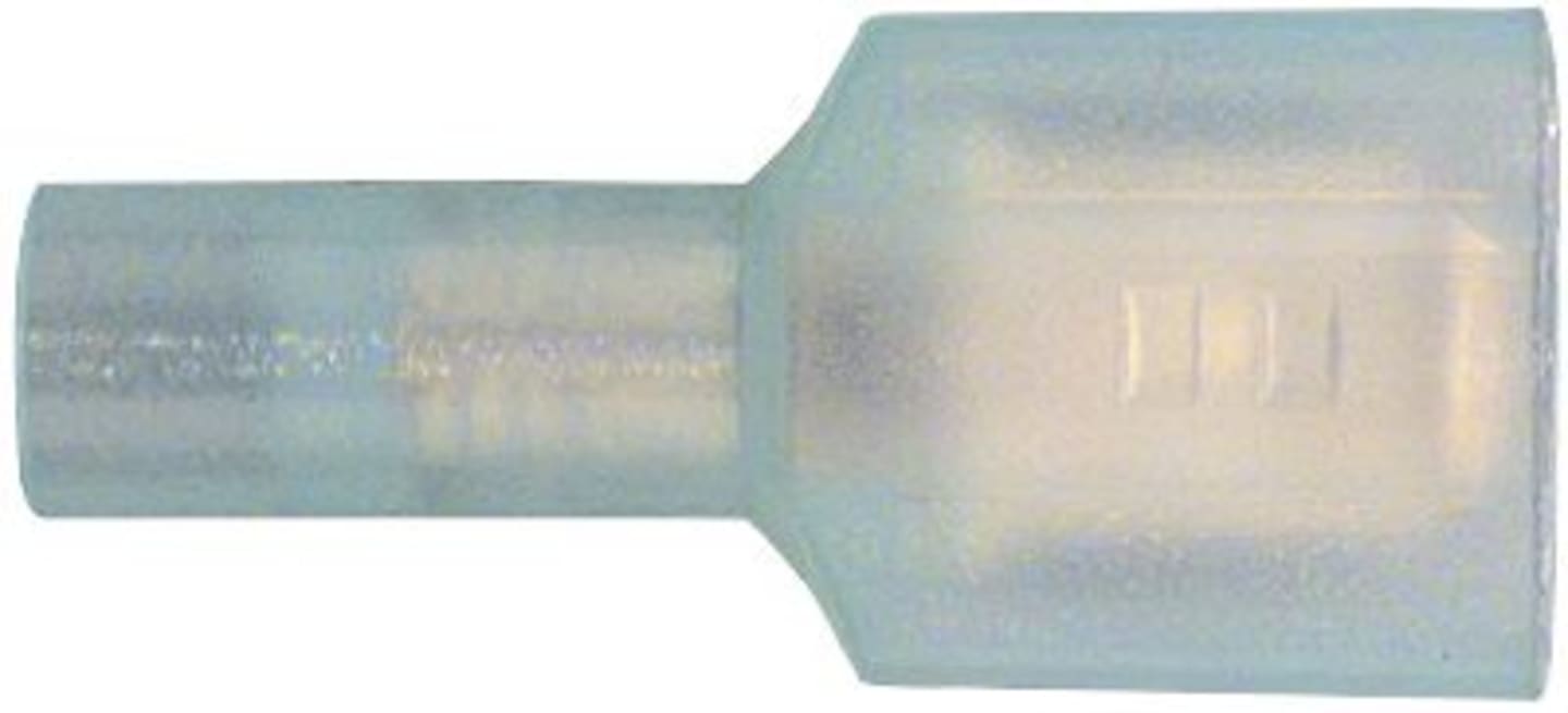 Herth + Buss Flachstecker 6,3 x 0,8 mm, Kabel 1,5 – 2,5 mm², Messing; Nylon isoliert, blau, 50 254 216