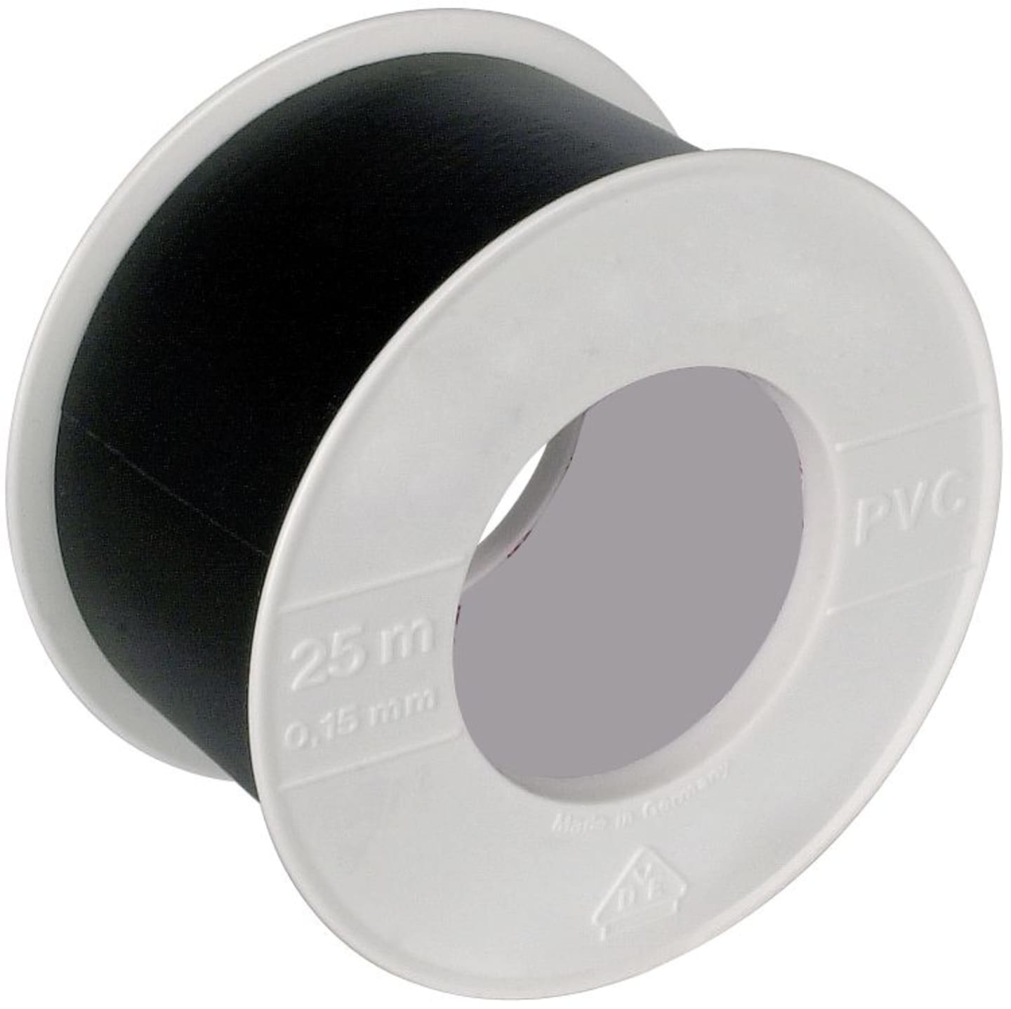 Herth + Buss Isolierband 25 m, 50 x 0,15 mm, schwarz, PVC (Polyvinylchlorid), 50 272 230