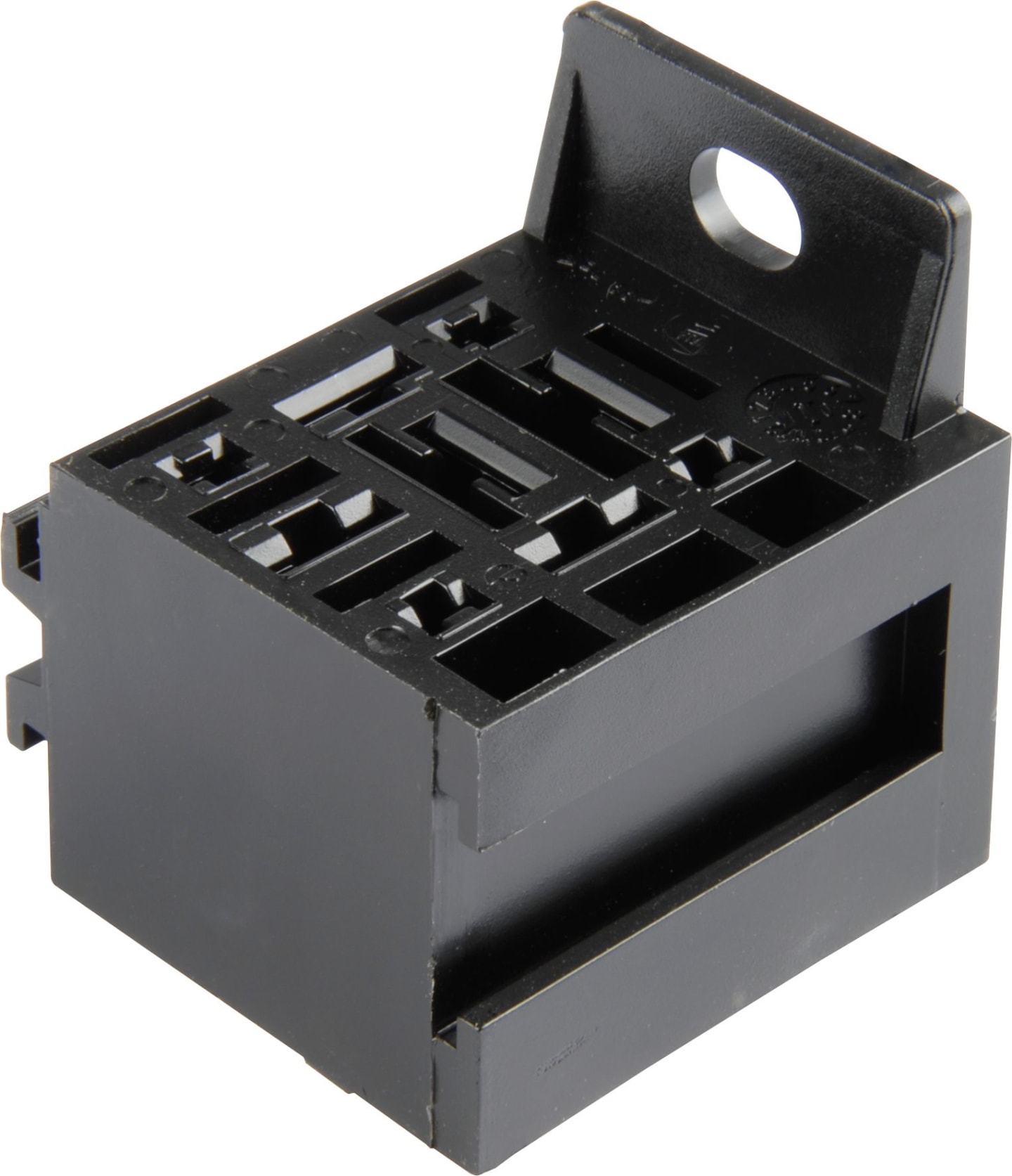 Herth + Buss Relaissockel 9-polig mit Halter, Version , 5 x Flachsteckanschluss 6,3 mm; 4 x Flachsteckanschluss 2,8 mm, 50 290 266