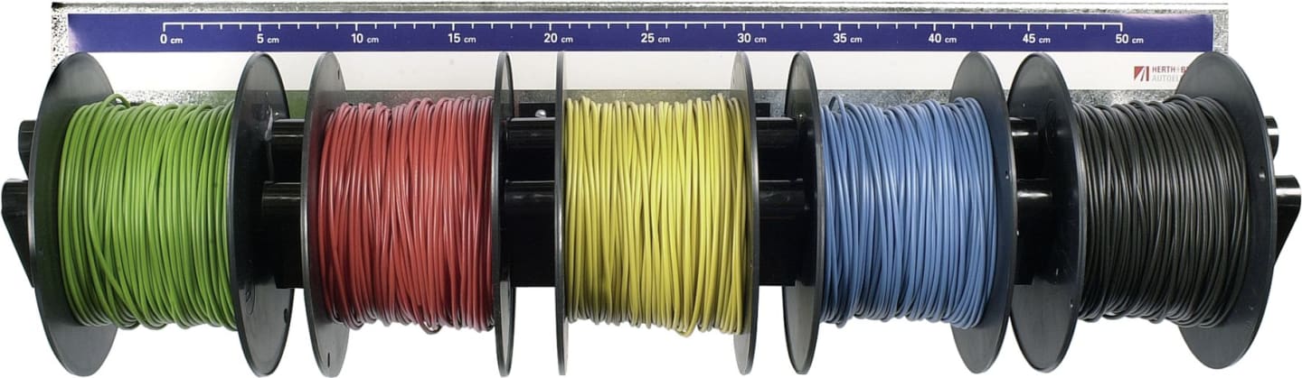 Herth + Buss Wandhalter für bis zu fünf Kabelspulen, 61,6 x 15 x 15,5 cm, 51 274 200