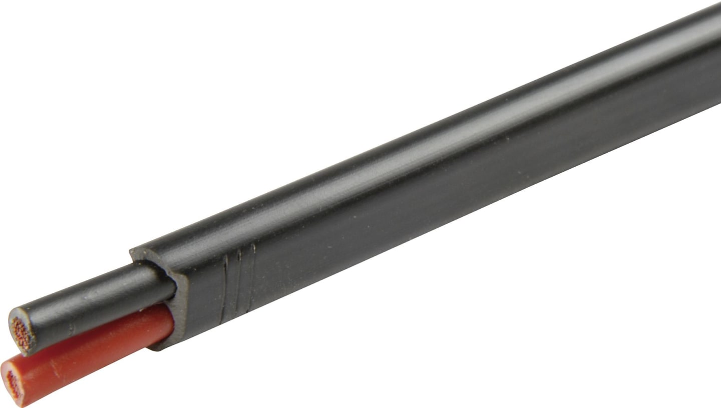 Herth + Buss Elektroleitung FLYY, 2 x 2,5 mm², schwarz, 50 m Ring, 51 275 149/00