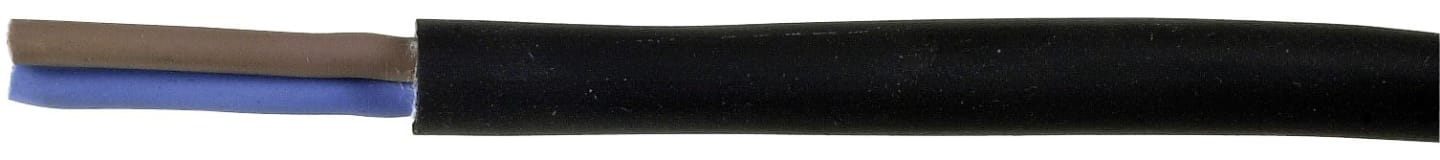 Herth + Buss Elektroleitung H05RR-F, 2 x 1,5 mm², schwarz, 50 m Ring, 51 275 528/00