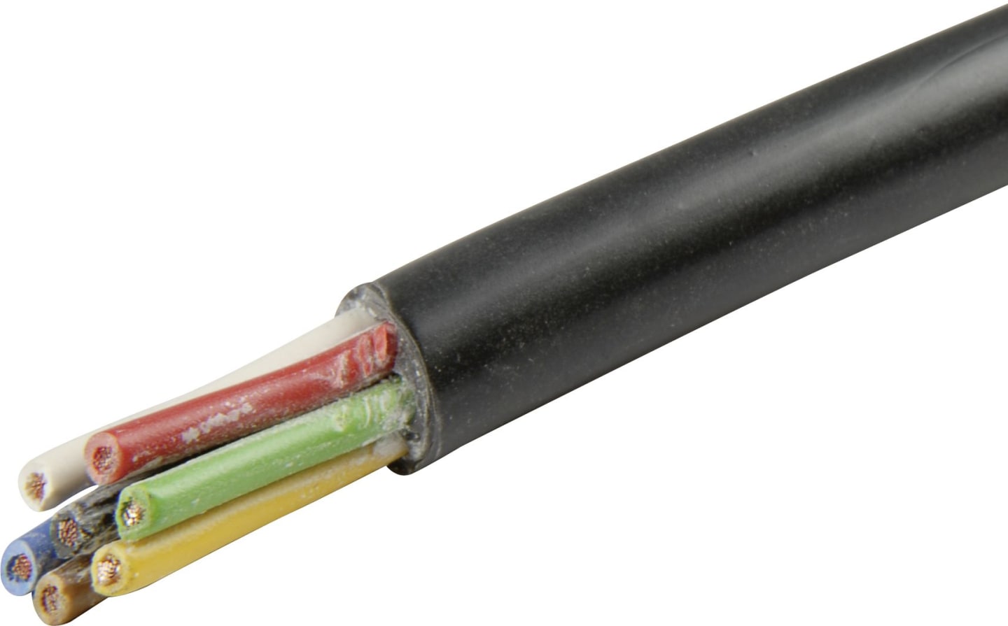 Herth + Buss Elektroleitung H05VV-F, 7 x 1,0 mm², schwarz, 50 m Ring, 51 275 677/00