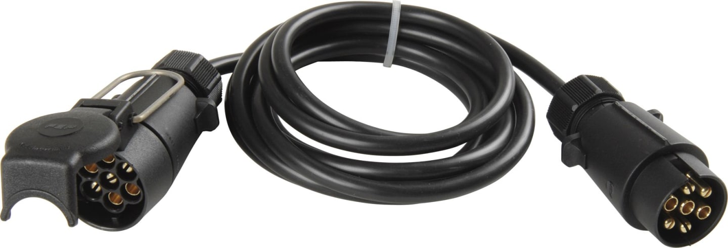 Herth + Buss Verlängerungskabel 2,8 m 12 V, Kunststoffstecker 7-polig, 7 x 1,0 mm², 51 276 546
