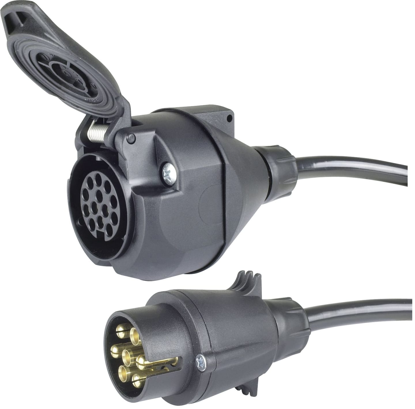Herth + Buss Adapterkabel 1,0 m 12 V, Stecker 7-polig; Steckdose 13-polig, 51 276 568
