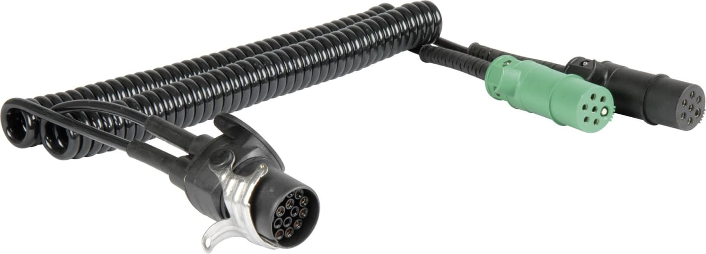 Herth + Buss Adapterkabel 3,5 m, 24 V, Stecker 15-polig/Stecker 7-polig N-Typ/S-Typ, mit Knickschutz, 51 276 588