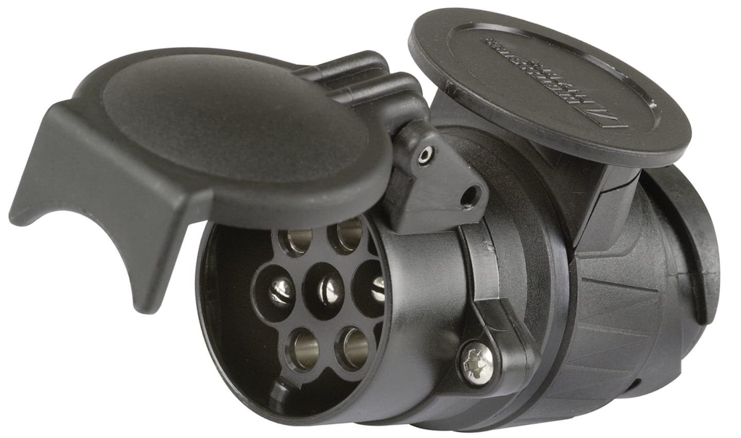 Herth + Buss Anhänger-Adapter 12 V Stecker 7-polig; Steckdose 13-polig, Länge 102 mm, 51 305 470