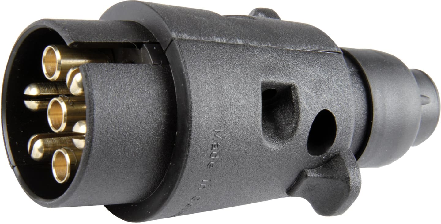 Herth + Buss Stecker 6 – 12 V, 7-polig, Schraubanschluss, Kunststoff, 51 305 527