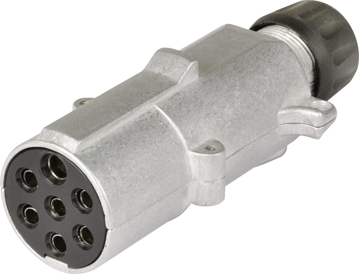 Herth + Buss Stecker 24 V, 7-polig, Flachsteckanschluss 6,3 mm, Aluminium, 51 305 586