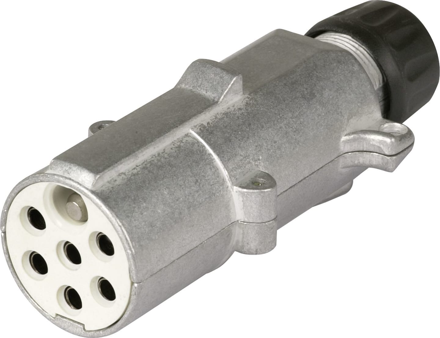 Herth + Buss Stecker 24 V, 7-polig, Flachsteckanschluss, Aluminium, 51 305 598