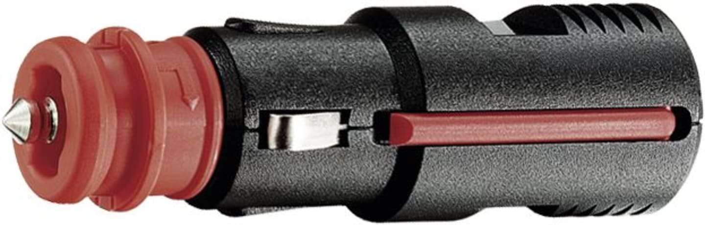 Herth + Buss Stecker 12 – 24 V, 1-polig, Schraubanschluss, für Zigarettenanzünder
