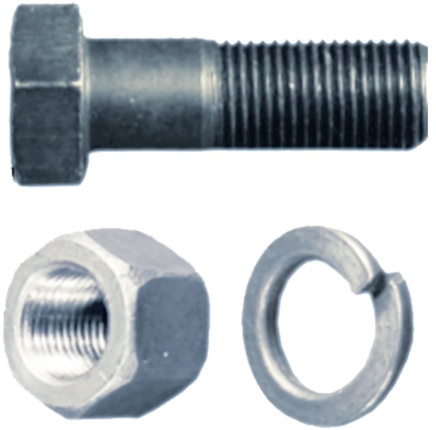 Industriehof® Sechskantschraube 7/16'' UNF x 32 - 12.9 mit Sicherungsmutter und Federring, 30-71632