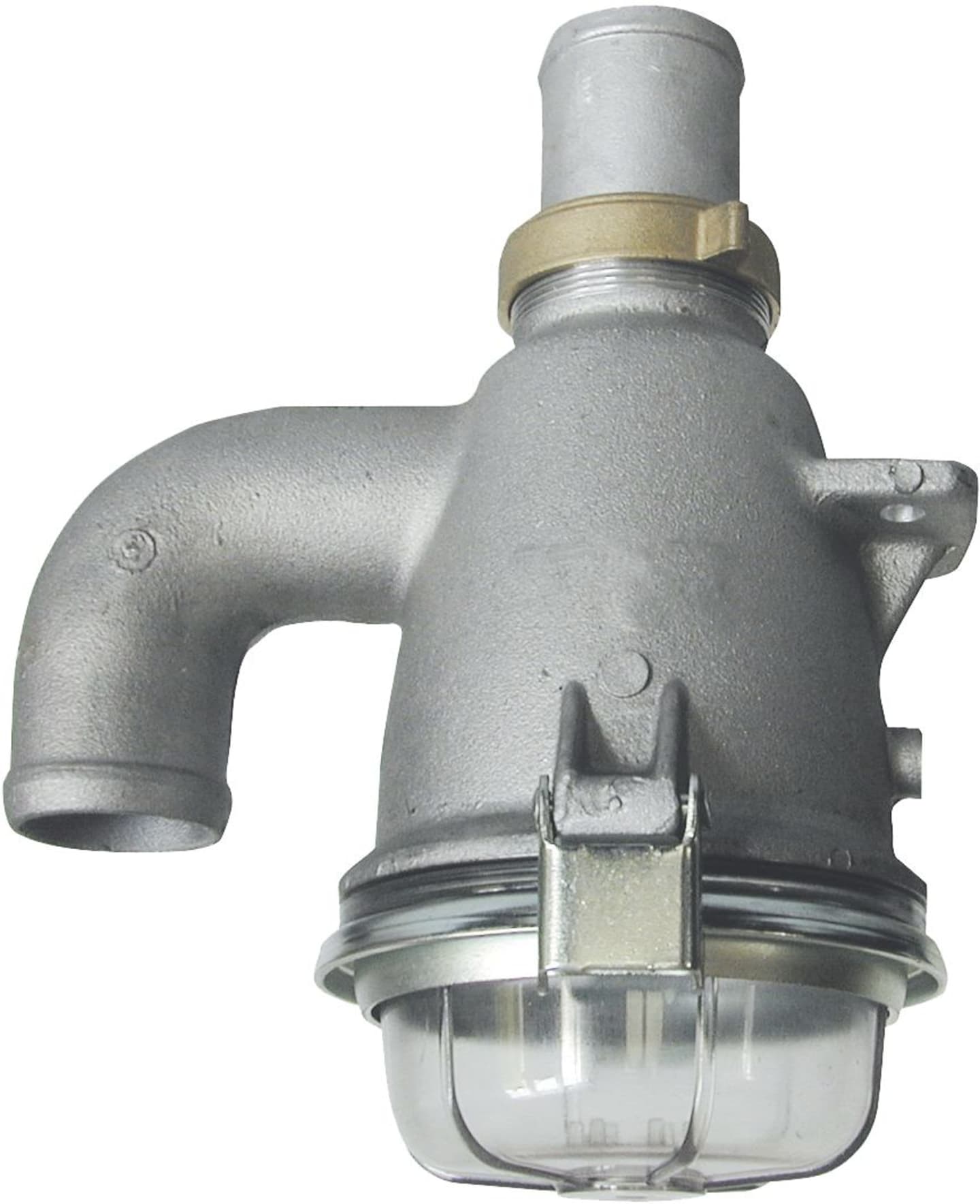 Hücobi Syphonabscheider, Ø 60 mm, 1/4'' IG, Aluminium, für Vakuummanometer, 8220 060000